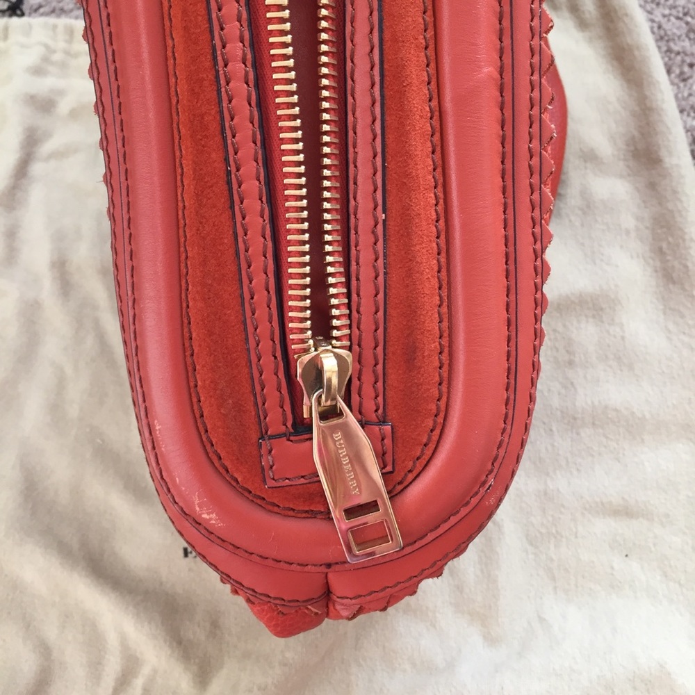 Burberry prosum orange suede and leather handbag - Picture 8 of 8